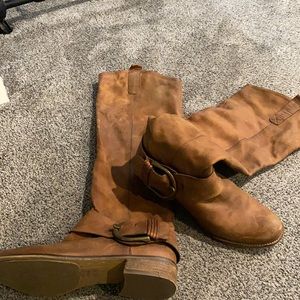 Steve Madden dark cloud leather boot size 10